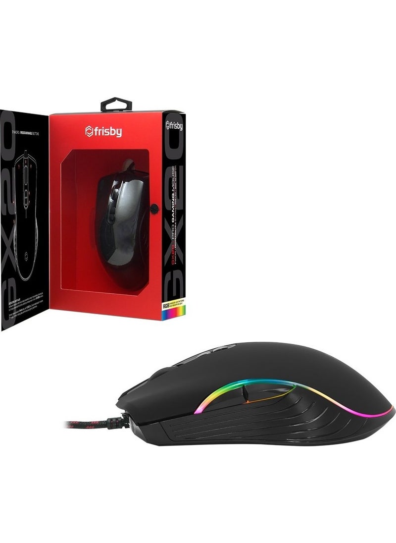 Gx-20 Pro 10000 DPI Macro RGB Lighted Professional Gaming Mouse