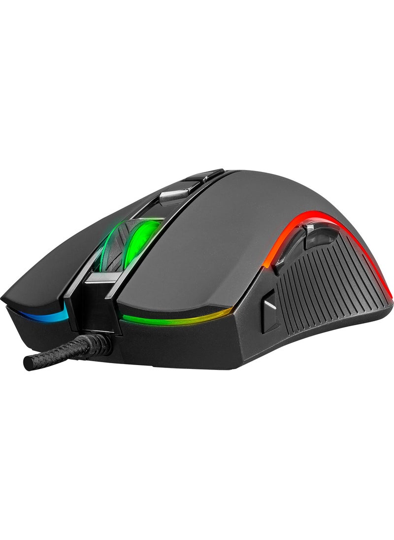 SM-G06 Sagitta 6400DPI USB RGB 8D Macro Gaming Mouse