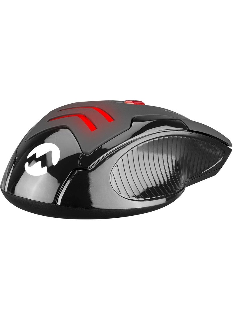 SM-763 2400 Dpi 2.4 Ghz Illuminated Gaming Player Wireless Mouse