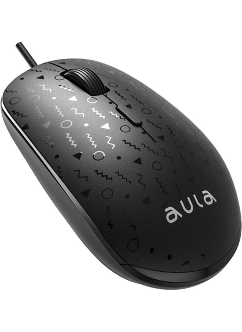 AM106 1000-1600-2000 DPI USB Wired Optical Mouse
