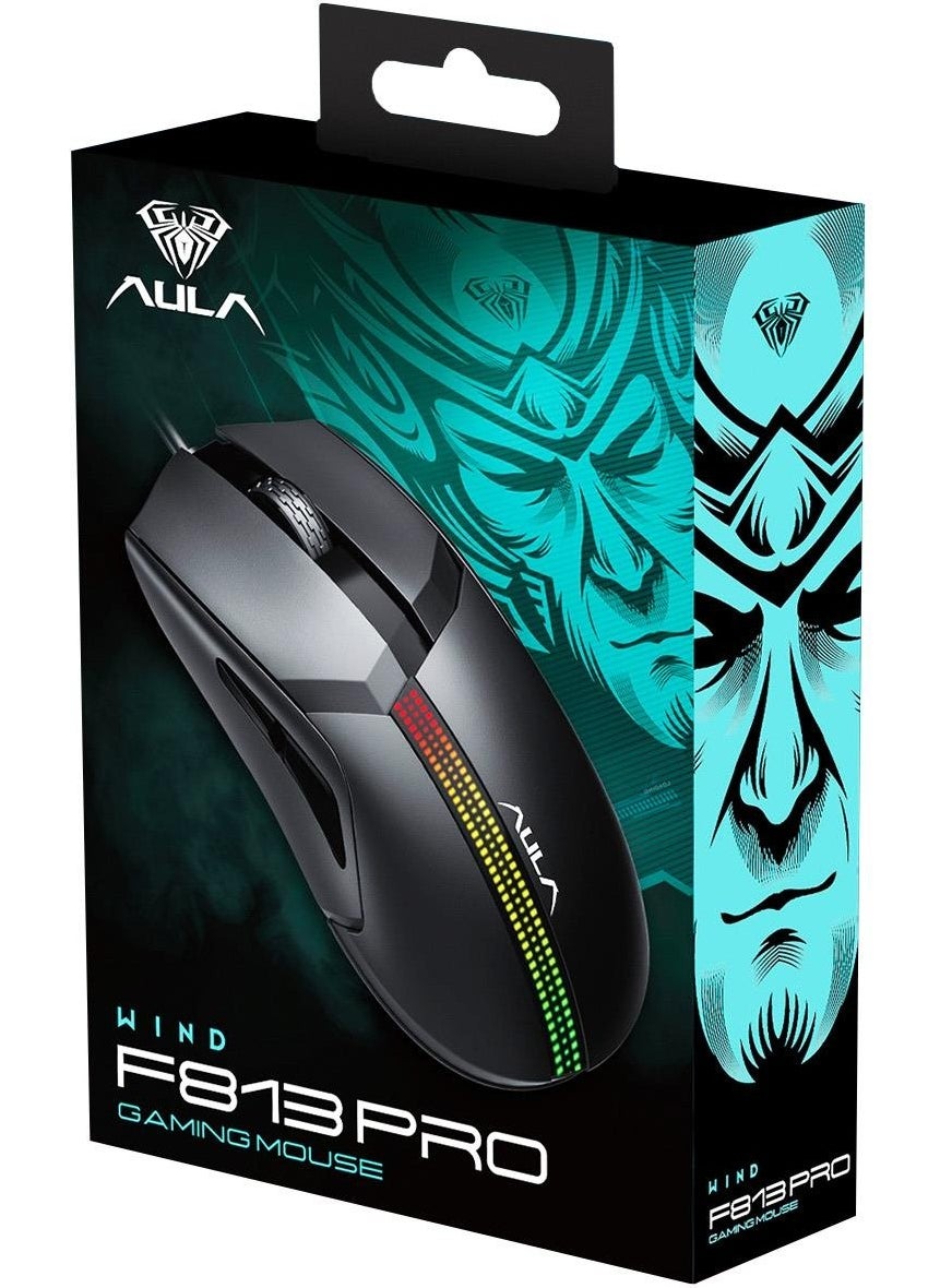 F813PRO 12400DPI RGB Optical Gaming Mouse