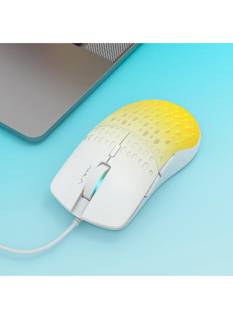 S11 Pro 3600DPI RGB Optical Gaming Mouse Yellow