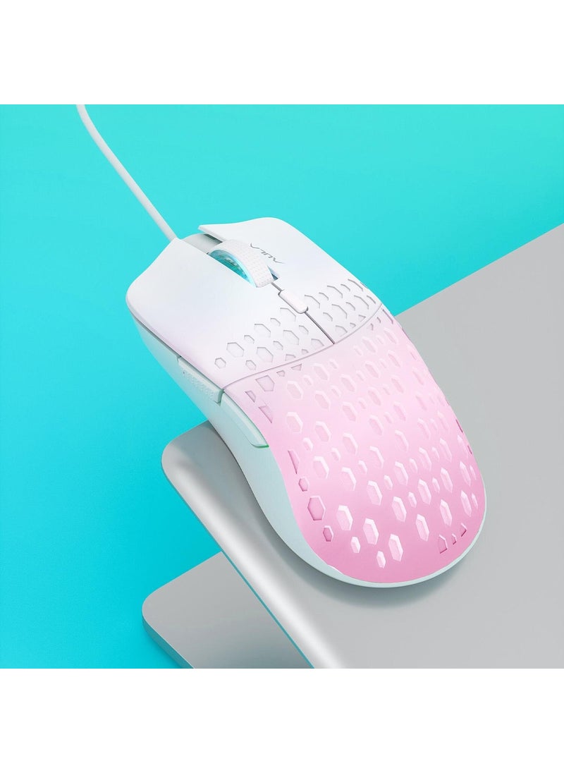S11 Pro 3600DPI RGB Optical Gaming Mouse Pink