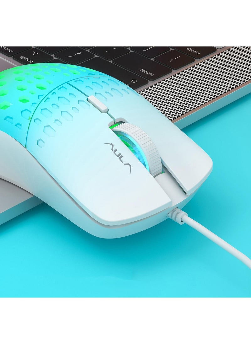 S11 Pro 3600DPI RGB Optical Gaming Mouse Green