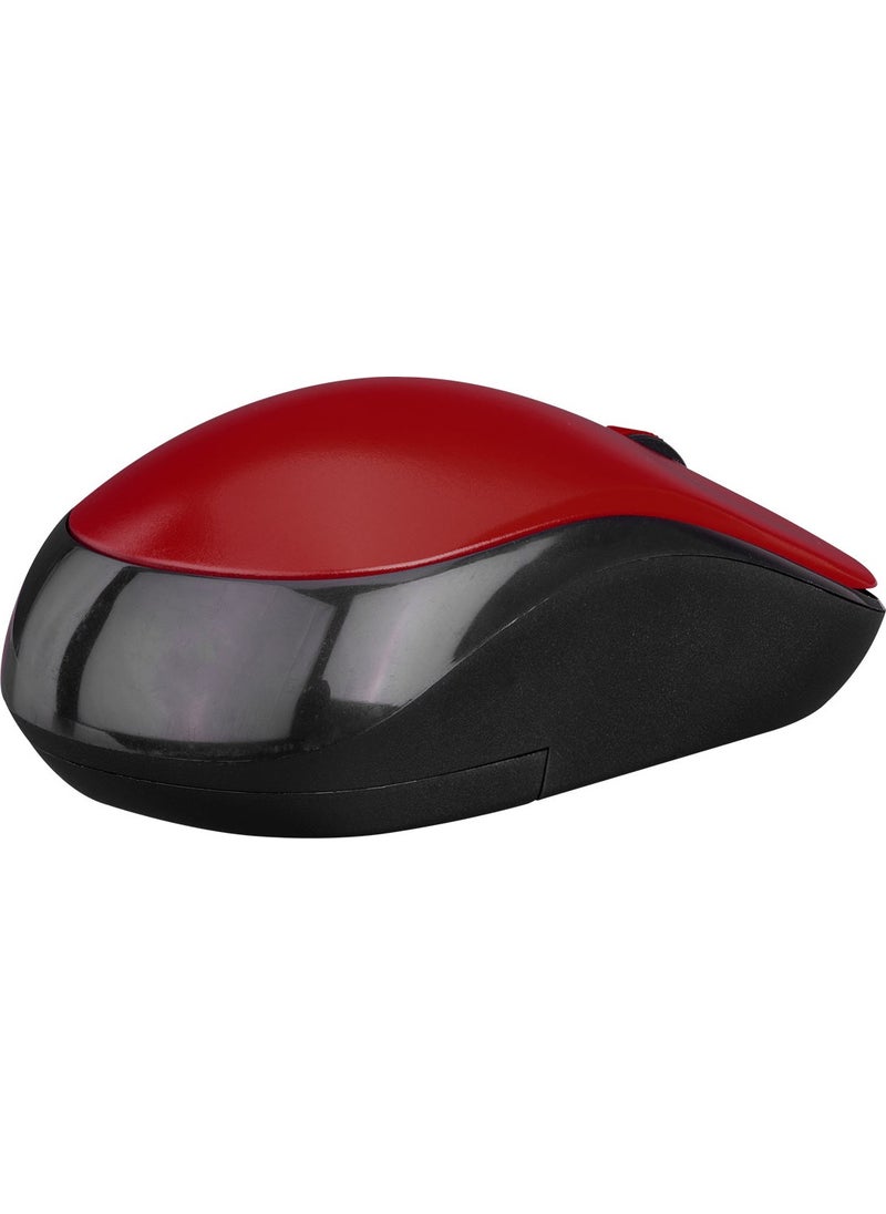 SM-833 Usb Black/Red 1200dpi Optical Wireless Mouse