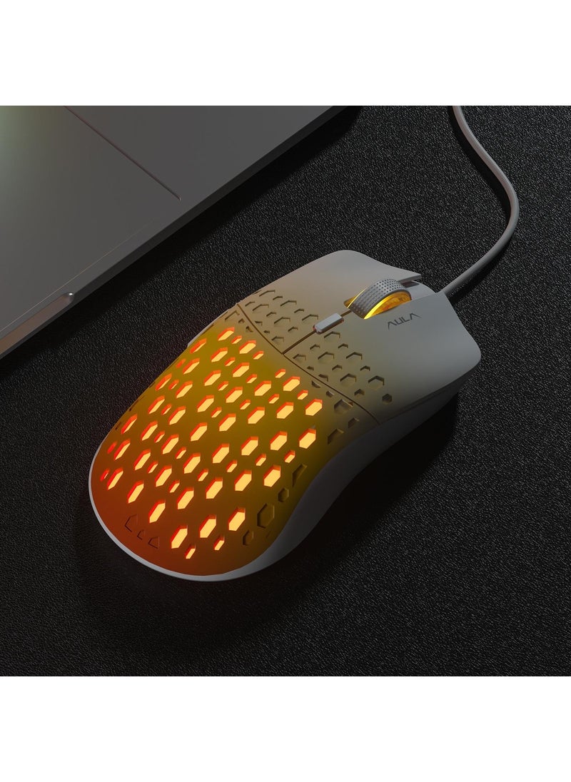 S11 Pro 3600DPI RGB Optical Gaming Mouse Orange
