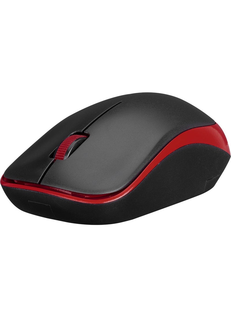 SM-833 Usb Black/Claret Red 1200dpi Optical Wireless Mouse