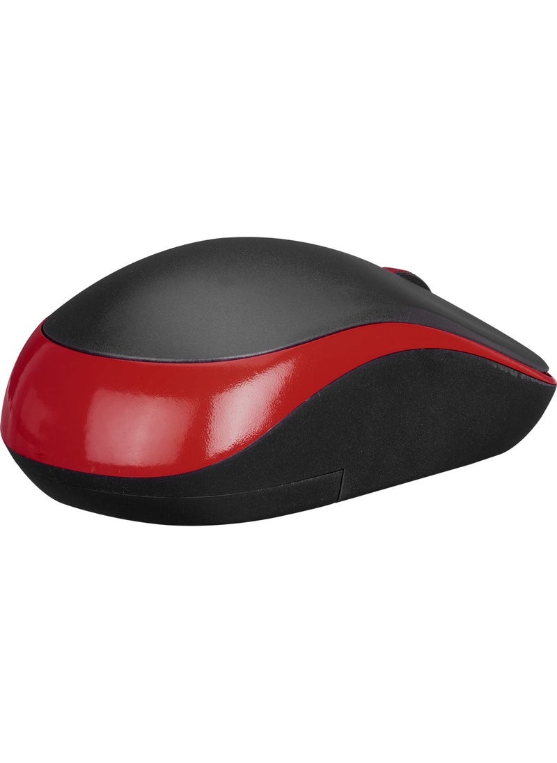 SM-833 Usb Black/Claret Red 1200dpi Optical Wireless Mouse
