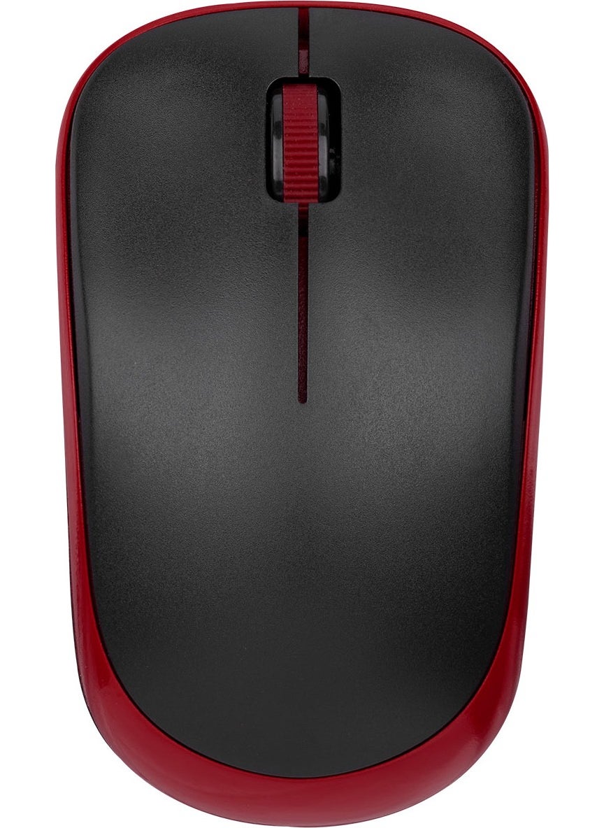 SM-833 Usb Black/Claret Red 1200dpi Optical Wireless Mouse