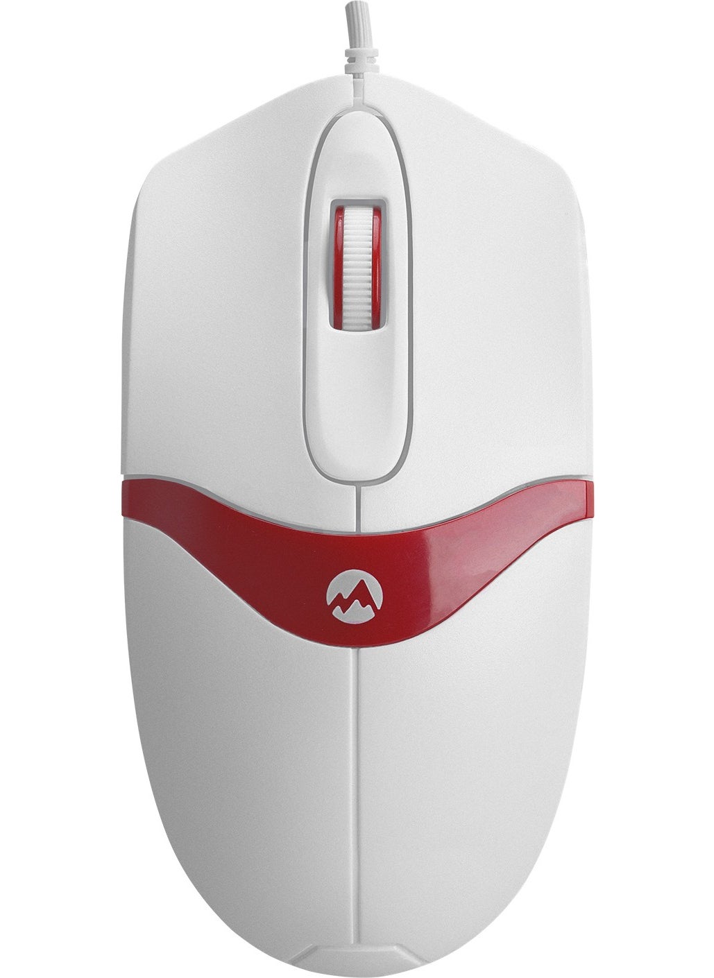 SM-220 USB 1200DPI 3D Optical Wired Mouse White-Red
