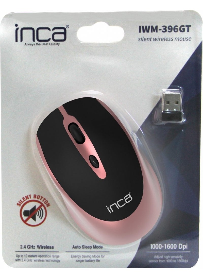 IWM-396GT 1600 Dpi Silent Rose Gold Wireless Mouse