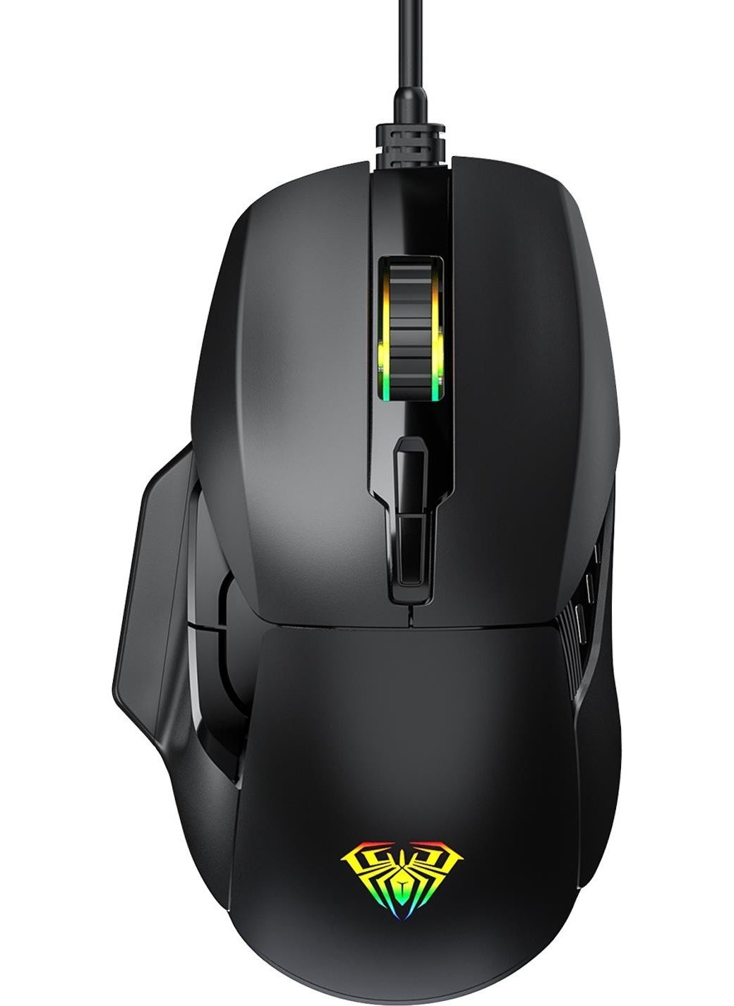 F815 12800DPI Rainbow 7-Button Macro Optical Gaming Mouse