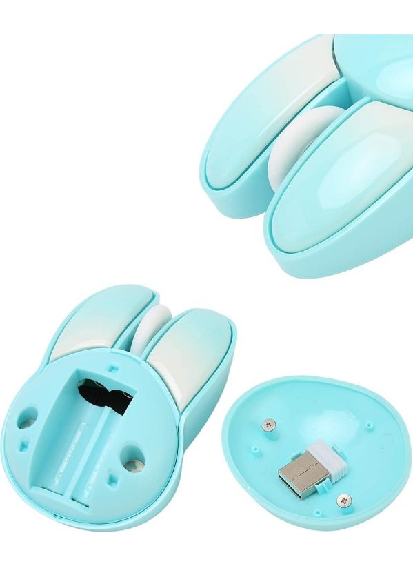 Cute Rabbit 3D Blue Mouse Bluetooth + 2.4g Dual Mode