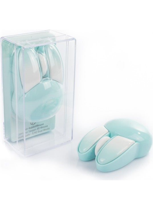 Cute Rabbit 3D Blue Mouse Bluetooth + 2.4g Dual Mode