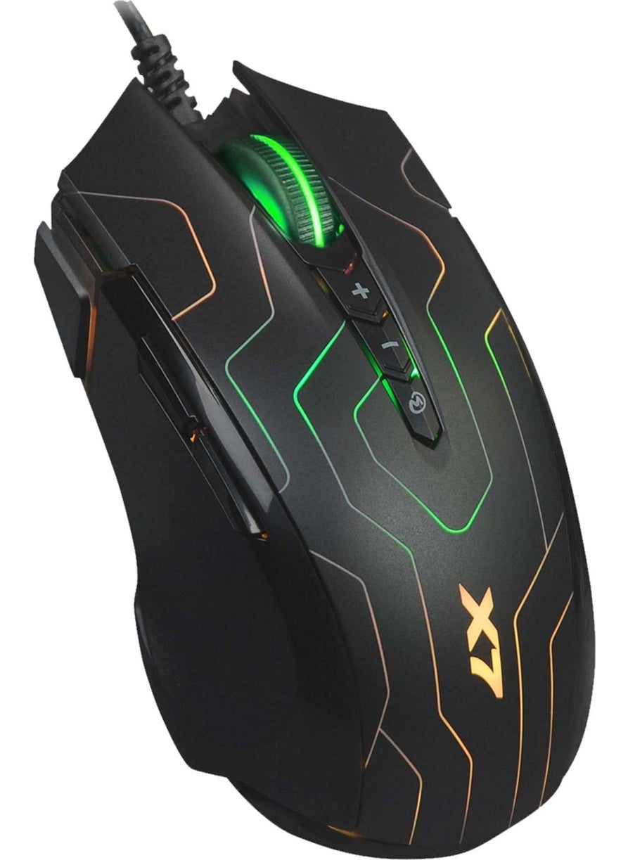 A4 Tech X89 Oscar X7 Neon Maze 2400DPI USB Macro Gaming Mouse