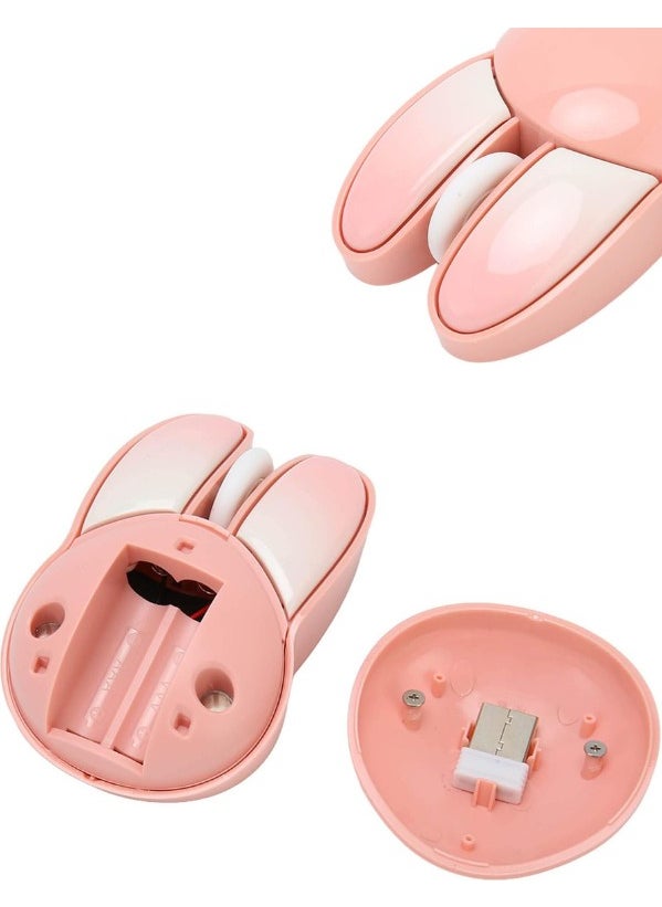 Cute Rabbit 3D Pink Mouse Bluetooth + 2.4g Dual Mode