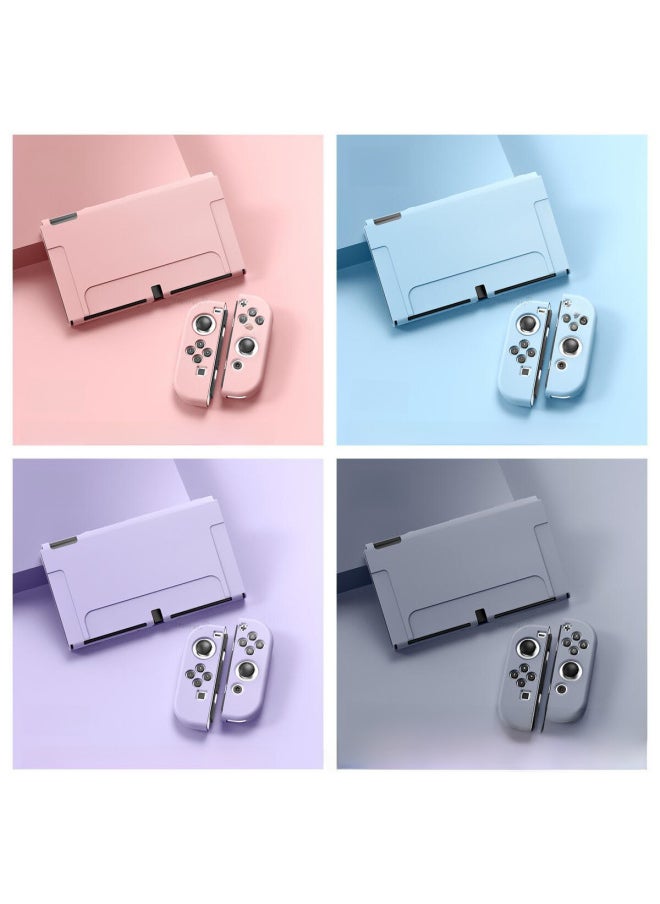 Switch Oled TPU Soft Case Host Protective Case Handle Cover NS OLEDTPU Case Theme Color Case Skin Friendly-Product Color:Black
