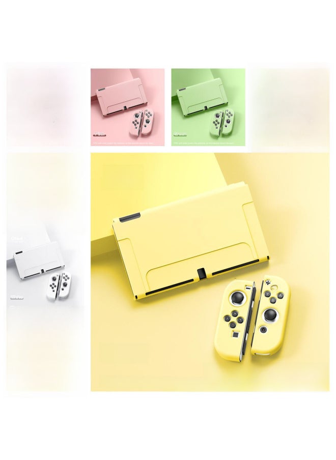 Switch Oled TPU Soft Case Host Protective Case Handle Cover NS OLEDTPU Case Theme Color Case Skin Friendly-Product Color:Black