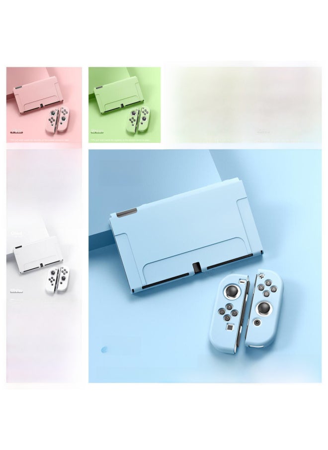 Switch Oled TPU Soft Case Host Protective Case Handle Cover NS OLEDTPU Case Theme Color Case Skin Friendly-Product Color:Black