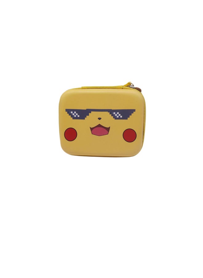 Pokemon Tcg Card Storage Bag Pokemon Trading Proudleaf Luxury Version Card Digital Computer/game Console Protective Case-Model:Smiley Pikachu