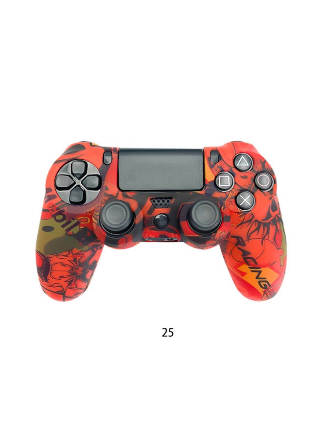 PS4 Water Transfer Printing Silicone Case For Ps4/slim/pro Camouflage Silicone Case Protective Case Color Case-Product Color:3-Model:PS4