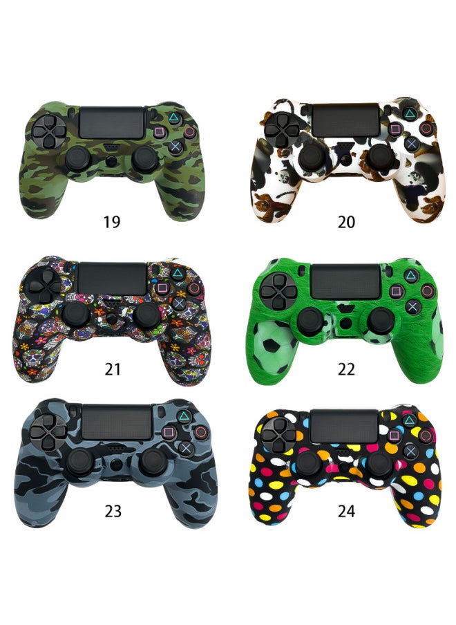 PS4 Water Transfer Printing Silicone Case For Ps4/slim/pro Camouflage Silicone Case Protective Case Color Case-Product Color:3-Model:PS4
