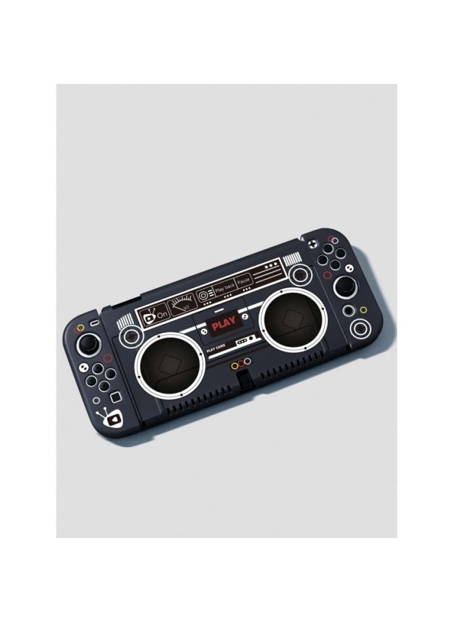 Nintendo Switch Protective Case NS Silicone Case Swicholed Protective Case Case Frosted Handle All-inclusive Soft-Product Color:Default-Model:NS Silicone Soft Shell-[radio]]