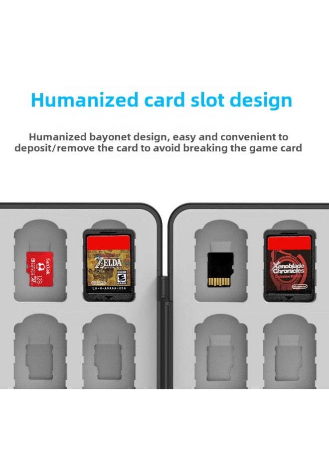 64-in-one Nintendo Switch OLED Game Card Storage Box Switch Magnetic Card Box Lite Card Slot-Product Color:64-in-1--pink (color Box Packaging)