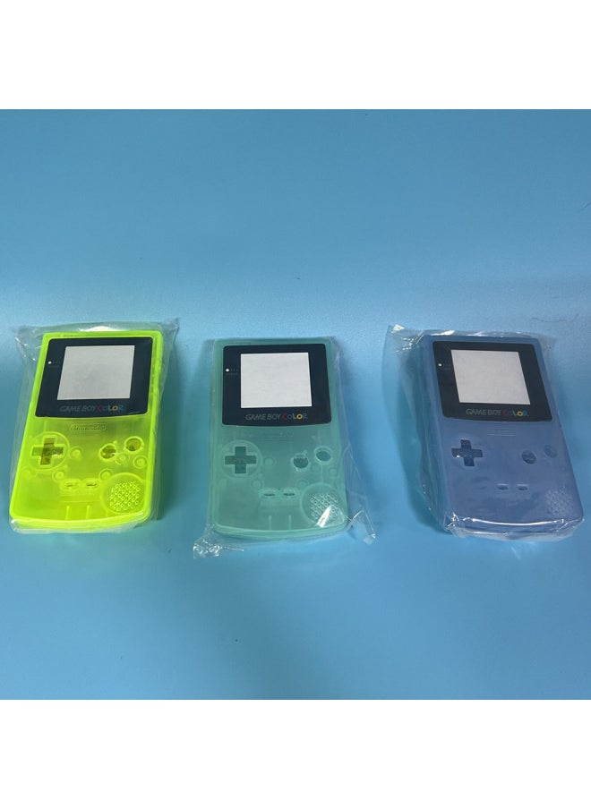 Colorful Gbc Game Console Shell Light Conductive Rubber Mirror Surface For Nintendo Game Boy Console Protective Case-Product Color:Deep Purple