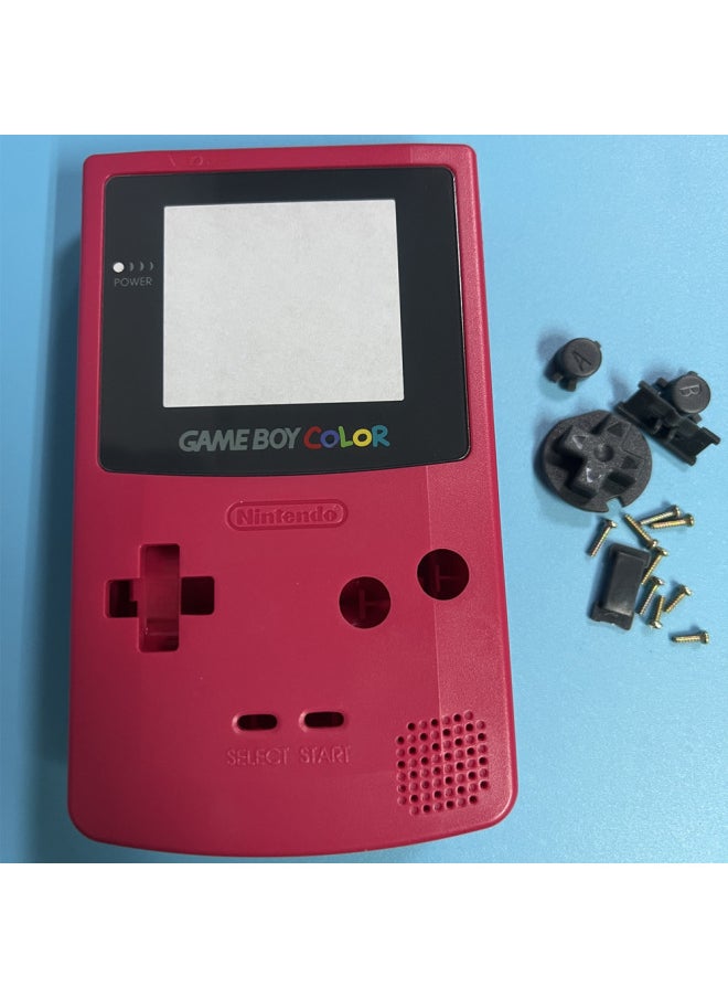 Colorful Gbc Game Console Shell Light Conductive Rubber Mirror Surface For Nintendo Game Boy Console Protective Case-Product Color:Deep Purple