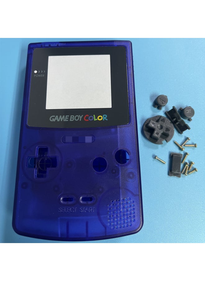 Colorful Gbc Game Console Shell Light Conductive Rubber Mirror Surface For Nintendo Game Boy Console Protective Case-Product Color:Deep Purple