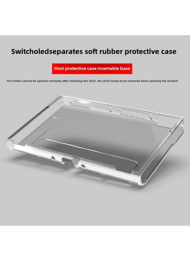 Switch Oled Protective Case Transparent TPU Soft Silicone Case Switch Oled Handle Case Nintendo N-Product Color:Clear-Model:Host Single Shell [bag Packaging]]