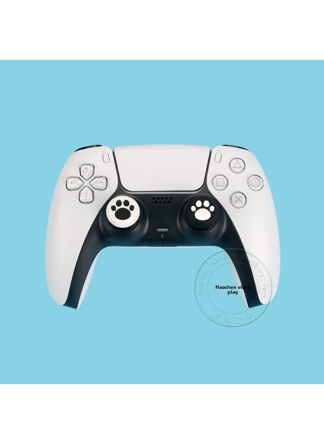 PS5PS4 Cat Claw Rocker Cap Silicone Cap XBOX ONE 360 Mushroom Head Button Cap Cover Soft Rubber Cap-Product Color:White Powder Claw