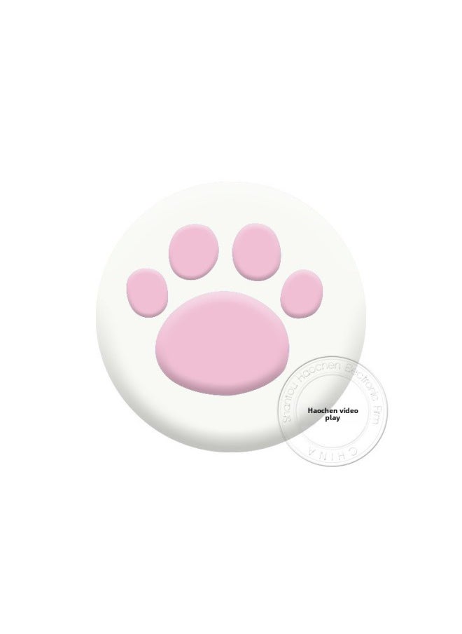 PS5PS4 Cat Claw Rocker Cap Silicone Cap XBOX ONE 360 Mushroom Head Button Cap Cover Soft Rubber Cap-Product Color:White Powder Claw