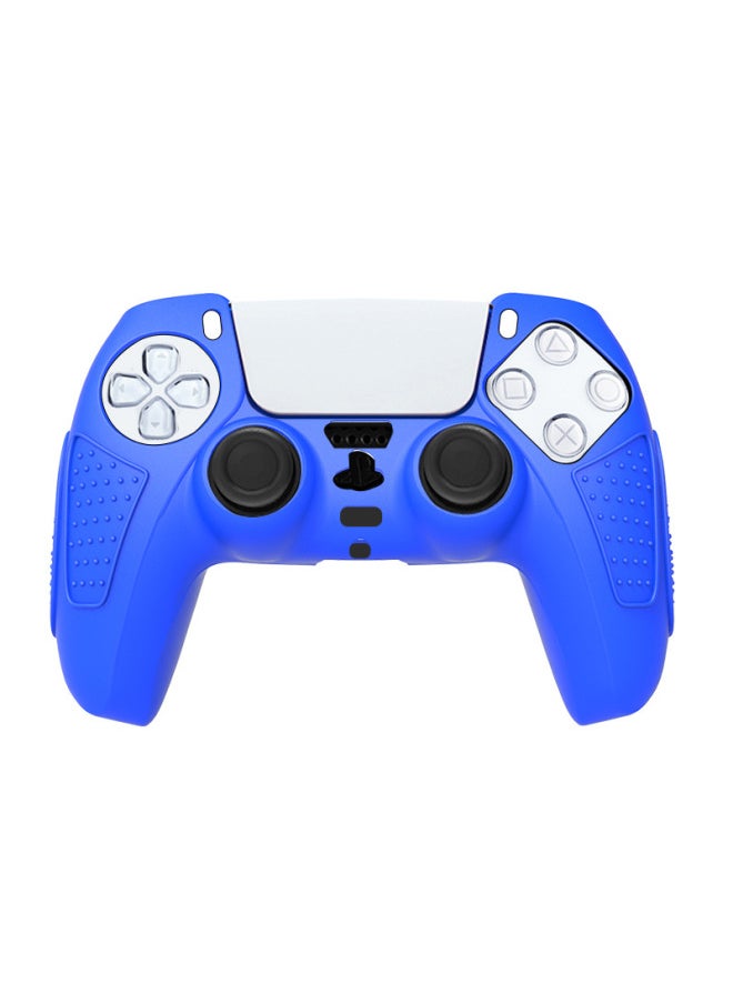 PS5 Silicone Protective Cover Ps5 Solid Color Silicone Cover Ps5 Wireless Non-slip Soft Rubber Cover PS5 Handle Non-slip-Product Color:Blue