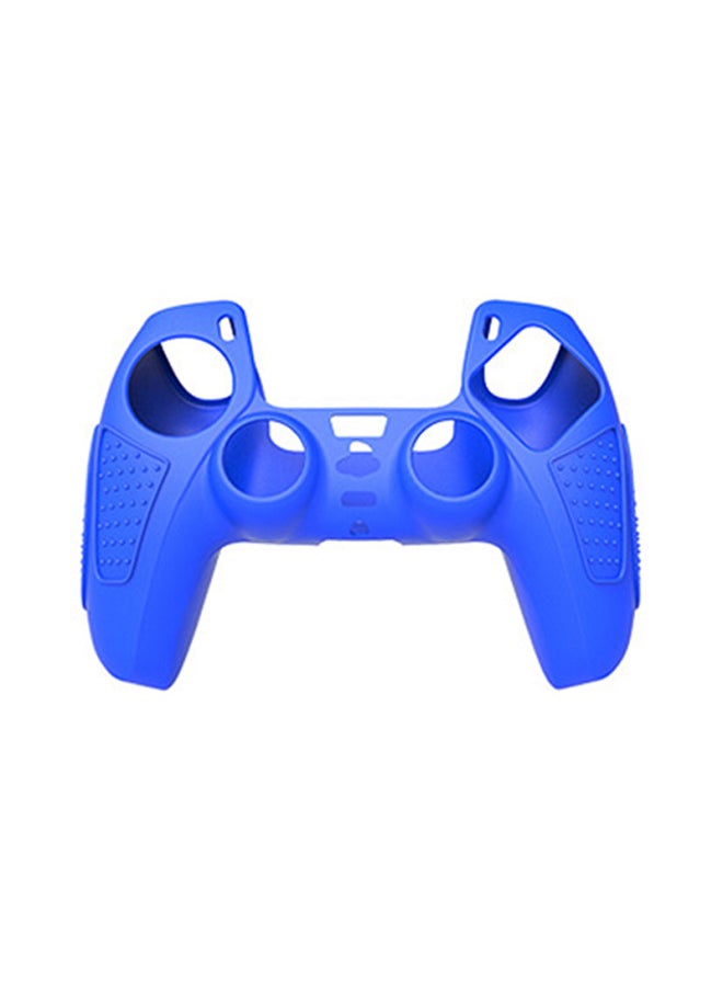 PS5 Silicone Protective Cover Ps5 Solid Color Silicone Cover Ps5 Wireless Non-slip Soft Rubber Cover PS5 Handle Non-slip-Product Color:Blue