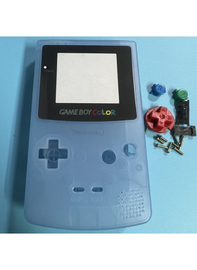 Colorful Gbc Game Console Shell Light Conductive Rubber Mirror Surface For Nintendo Game Boy Console Protective Case-Product Color:Black