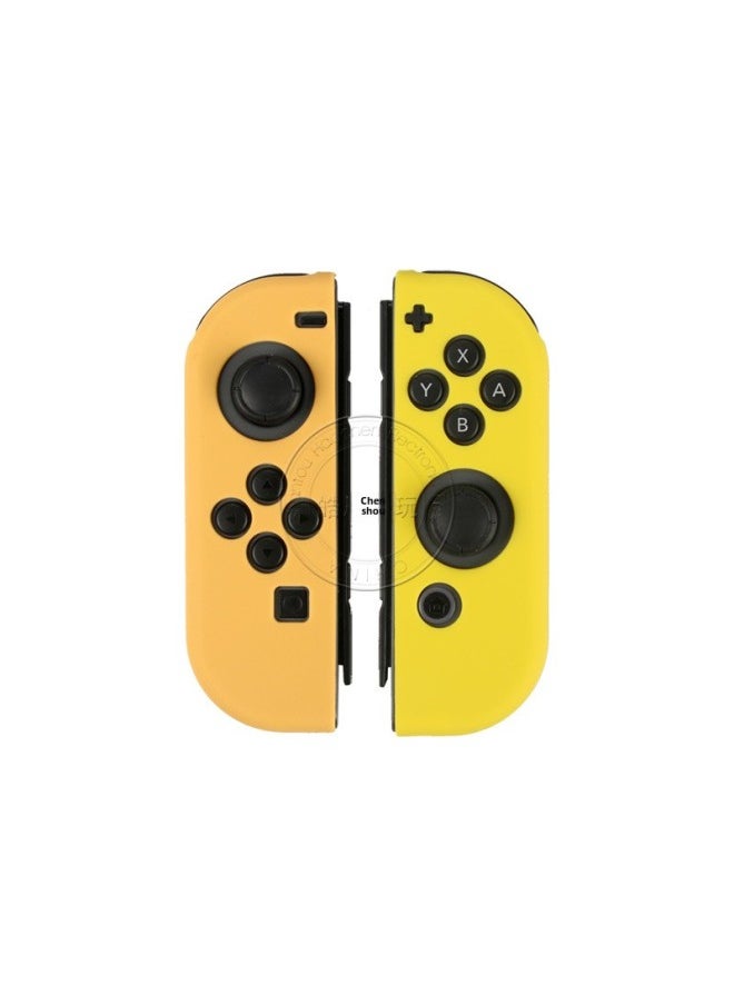 Oil Injection Switch Silicone Case Protective Case NS Left And Right Handle Protective Case JOY-CON Soft Rubber Case-Product Color:White Radiant