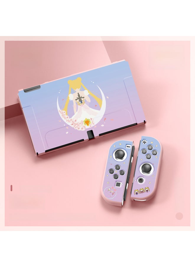 Nintendo Switch Oled TPU Matte Protective Case Embossed Color Printing Split Soft Case-Product Color:Star Cabi COOK