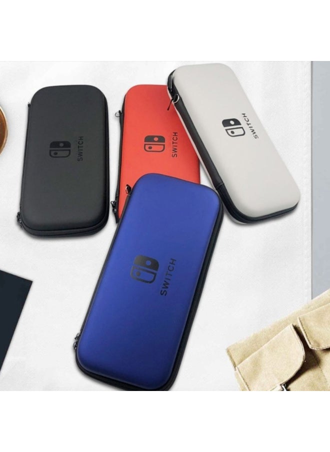 Ordinary Model Applicable Switch OLED Nintendo Hard Box Game Machine Protection Bag Portable Large Capacity Storage Bag-Product Color:Cherry Blossom Powder-Black Label
