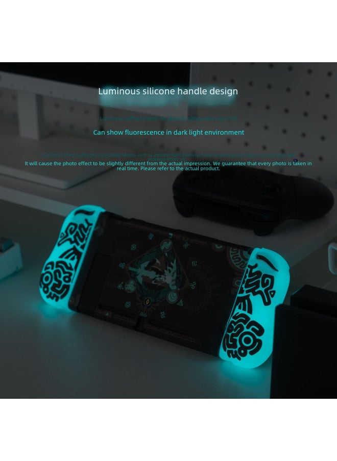 Nintendo Switch Protective Case Nsoled Glowing Handle Cover Joystick Cap Legend Zelda Tears The Kingdom Storage Bag-Model:(Spot) Oled-Lost Realm Base Shell