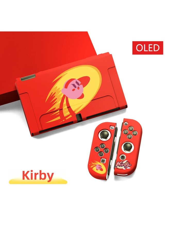 Nintendo Switch Oled TPU Matte Protective Case Embossed Color Printing Split Soft Case-Product Color:Fighting Kabi