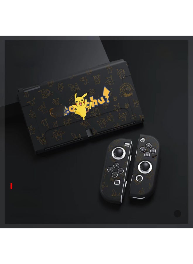 Nintendo Switch Oled TPU Matte Protective Case Embossed Color Printing Split Soft Case-Product Color:Fighting Kabi