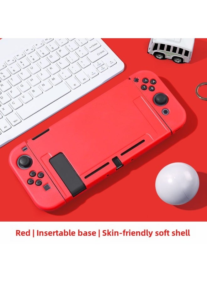Nintendo Switch Protective Case NS Silicone Case Swicholed Protective Case Case Frosted Handle All-inclusive Soft-Product Color:Default-Model:NS Silicone Soft Shell-]