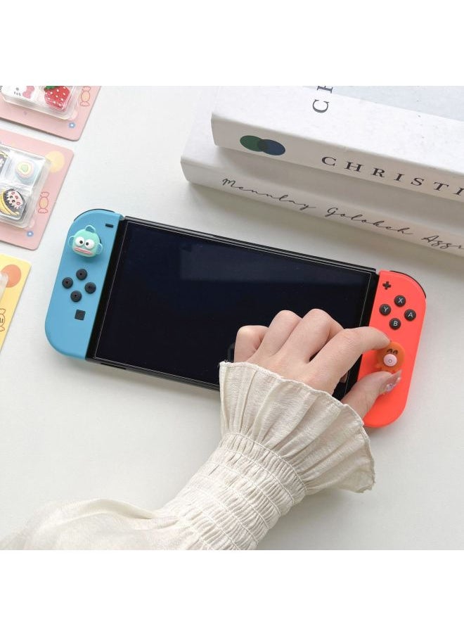 Nintendo Switch Silicone Rocker Set NS Lite Cartoon Rocker Cap Protective Cover Oled Rocker Cap-Product Color:switch Rocker Cap-Model:Pacha + Chick