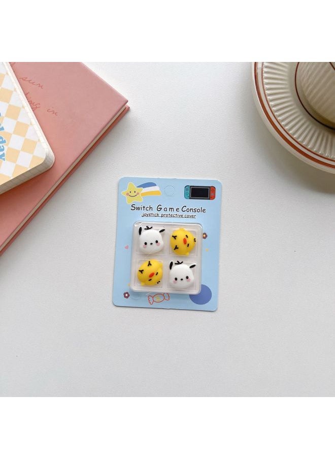 Nintendo Switch Silicone Rocker Set NS Lite Cartoon Rocker Cap Protective Cover Oled Rocker Cap-Product Color:switch Rocker Cap-Model:Pacha + Chick