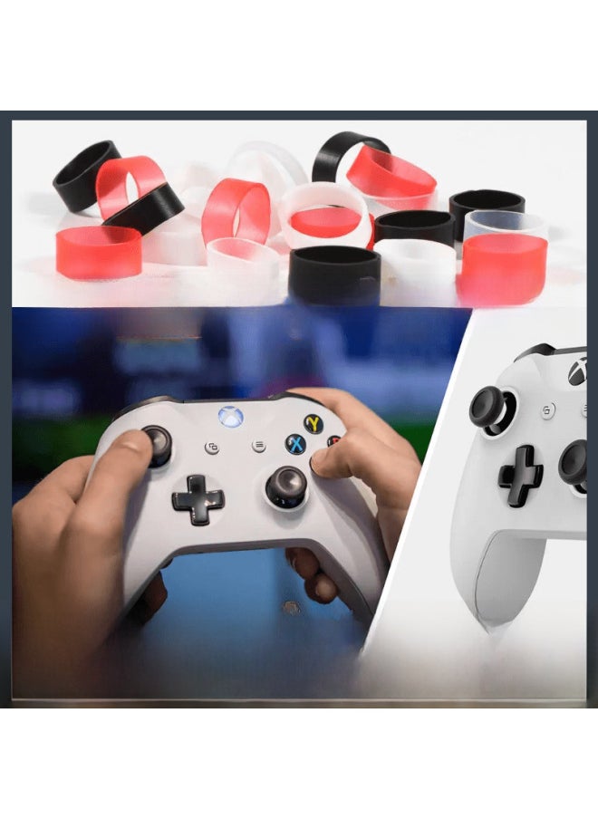 Applicable To PS5/switch/xbox Game Handle Rocker Anti-wear Groove Anti-wear Powder Rocker Protection Ring-Product Color:12 Orange