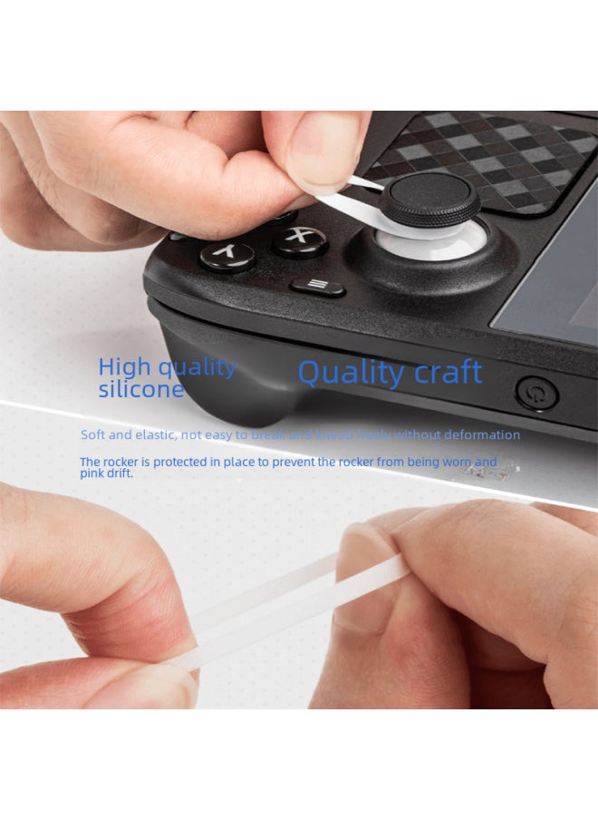 Applicable To PS5/switch/xbox Game Handle Rocker Anti-wear Groove Anti-wear Powder Rocker Protection Ring-Product Color:12 Orange