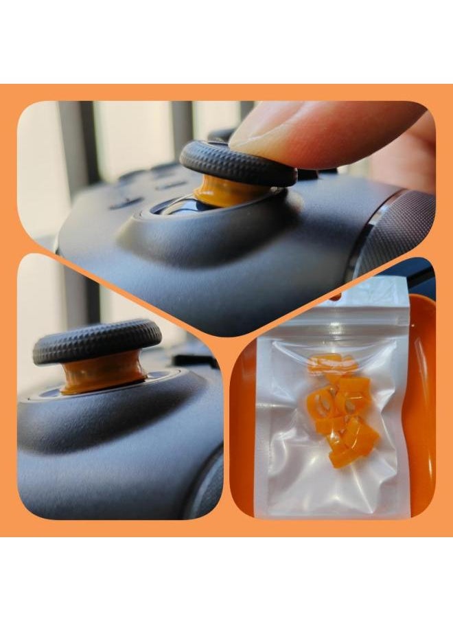 Applicable To PS5/switch/xbox Game Handle Rocker Anti-wear Groove Anti-wear Powder Rocker Protection Ring-Product Color:12 Orange