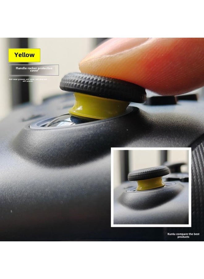 Applicable To ASUS ROG Ally Handheld Handle Rocker Protection Ring Trap Steamdeck/xbox Handle Anti-wear-Product Color:Yellow